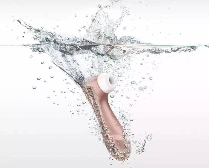 the satisfyer pro submerged in water