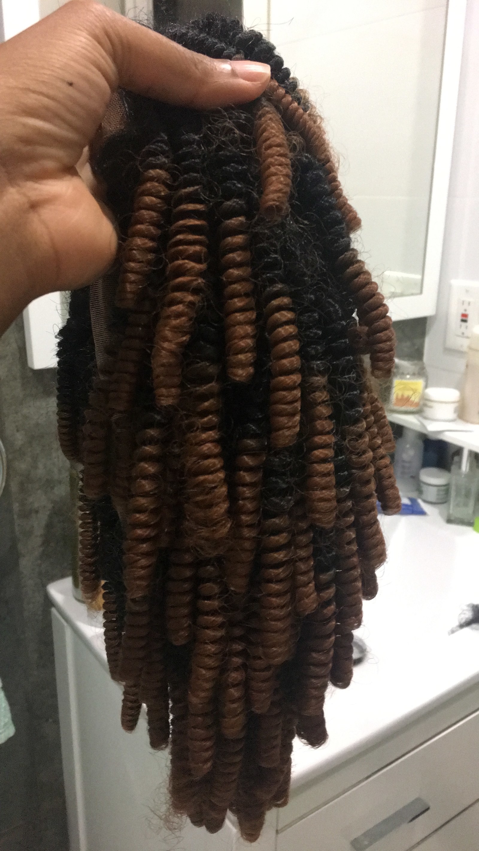 Also, if you're super low-maintenance like me (I like to just put on my wig and GO!) then you'll be happy to know that there are three combs at the front of each wig and adjustable straps at the back, which means no sewing or glueing required!