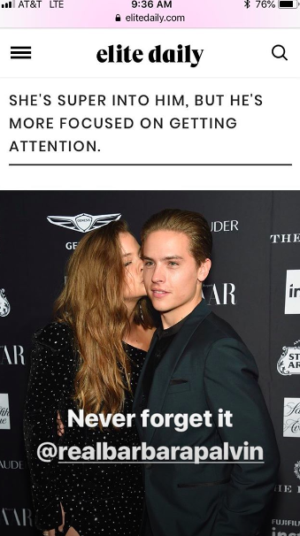 16 Times Dylan Sprouse And Barbara Palvin Were Cute AF On Social Media