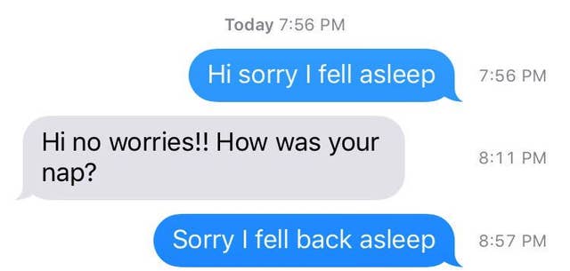 13 Pictures That Are You If You Re Always Texting Sorry I Fell Asleep