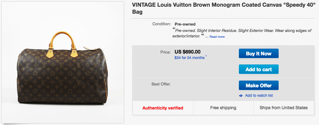 Buy Free Shipping Authentic Pre-owned Louis Vuitton Monogram