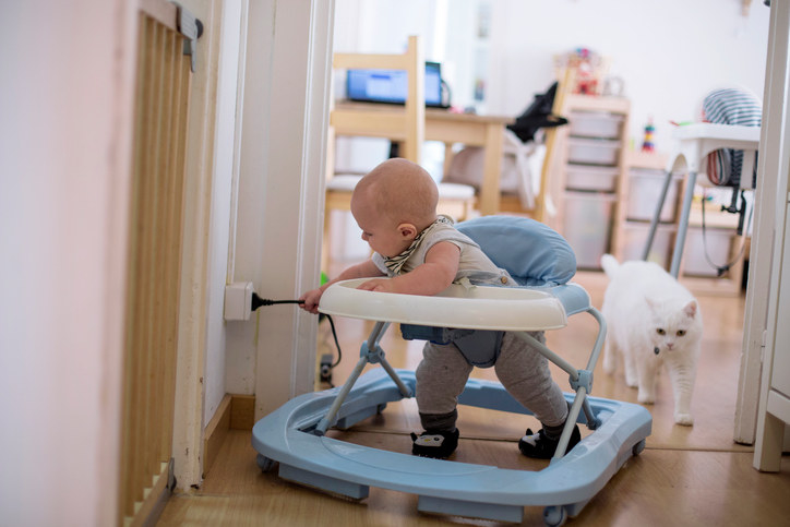 when should a baby be put in a walker