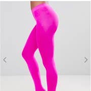 Colourful footless tights