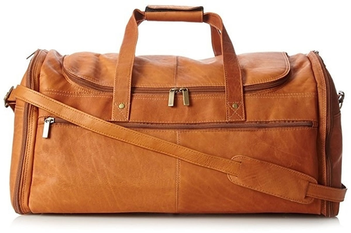 Flatiron Leather Duffel Bag With Shoe Compartment, Weekender