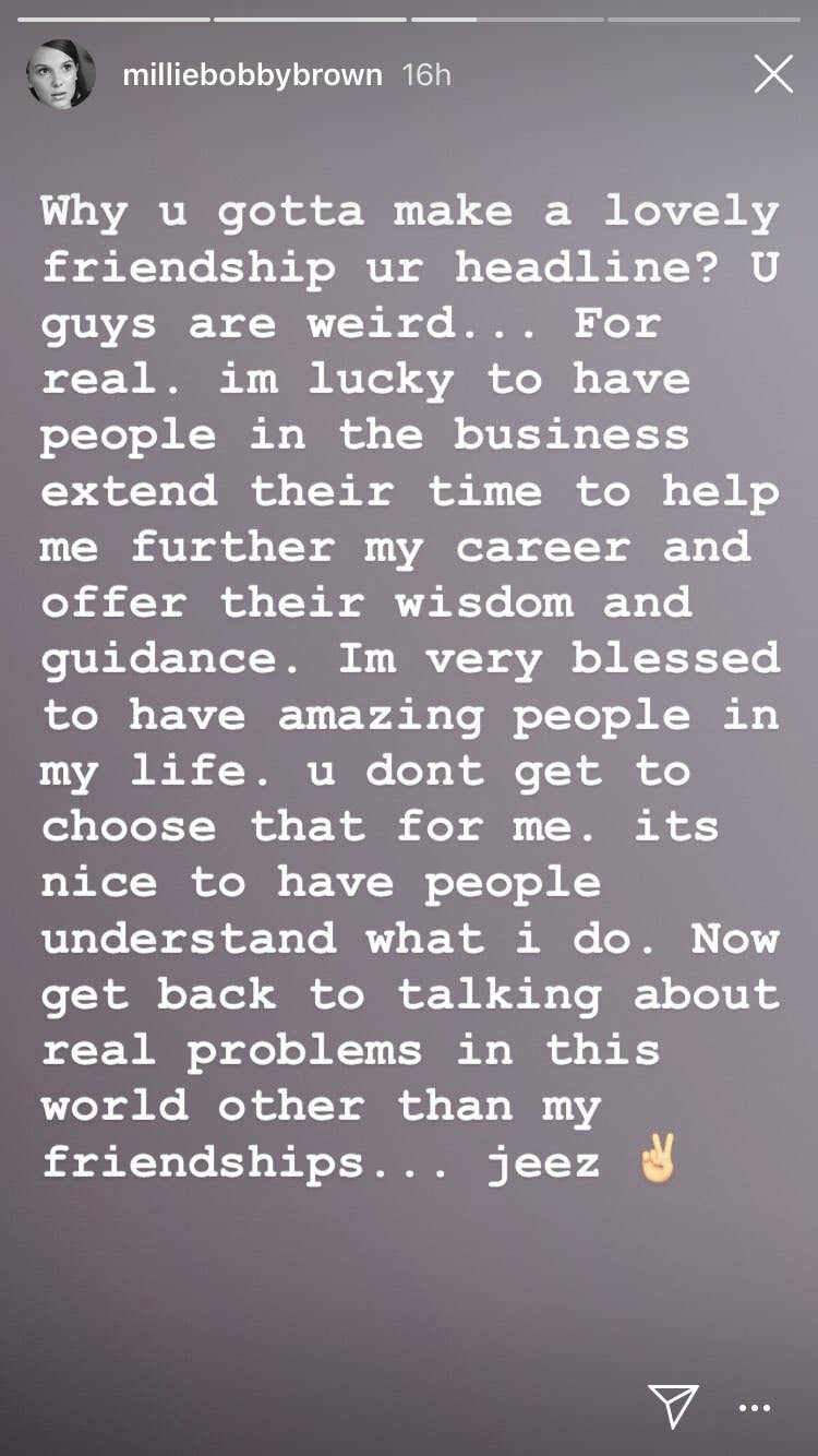 Millie Bobby Brown Has Defended Her Friendship With Drake After Revealing That They Text Each Other