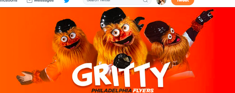 Flyers mascot Gritty is the star of Philadelphia's LGBTQ Pride