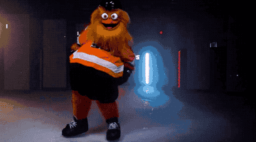 Gritty visits CBS Philadelphia to show off Flyers' new jerseys 