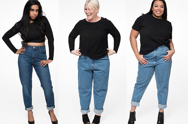 mom jeans for curvy girl