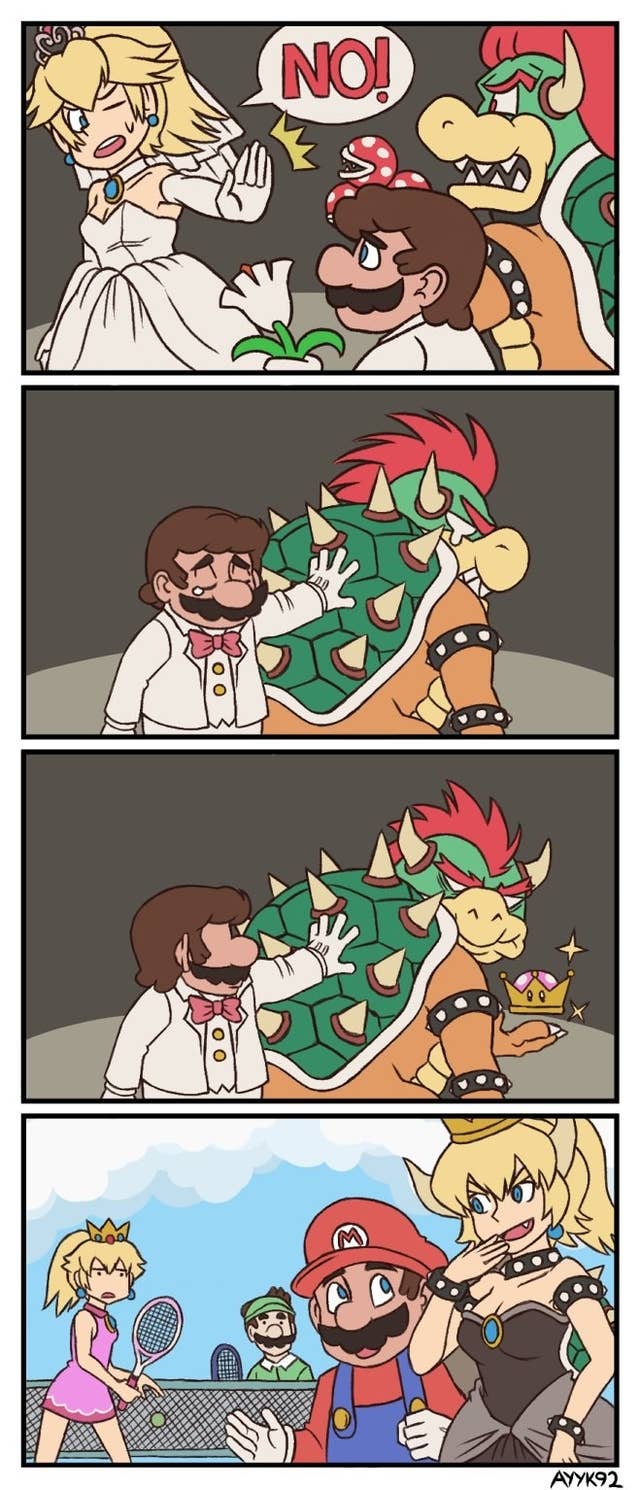 Toadette Sex Gif - Someone Drew Bowser From \