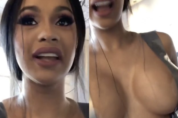 Cardi B. Just Got Next-Level Real About Her Post-Pregnancy Boobs.