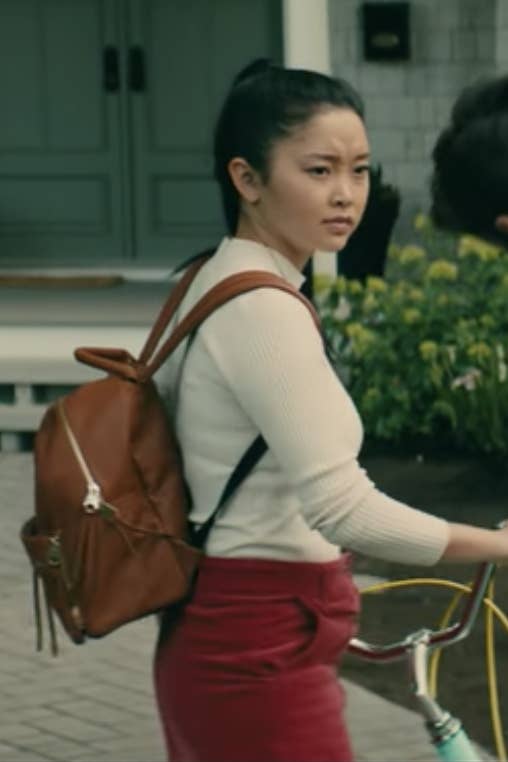 Lara jean red skirt outfit best sale