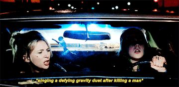 Jules and Ophelia in a car &quot;singing a defying-gravity duet after killing a man&quot;