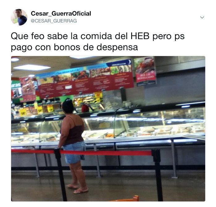 "¡A nadie engañas, Martha! Esa lasaña es del H-E-B."