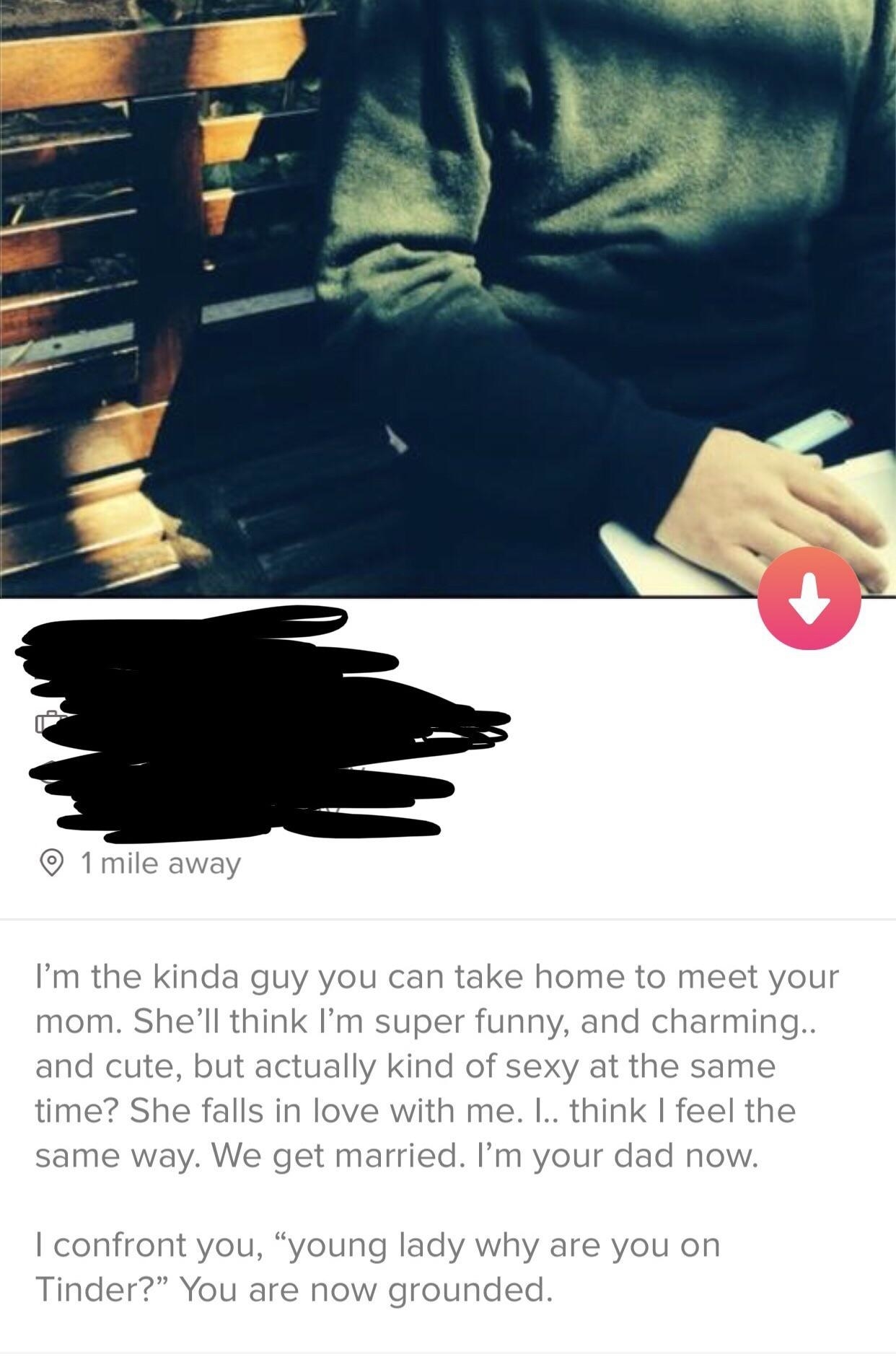 Tinder profile text male