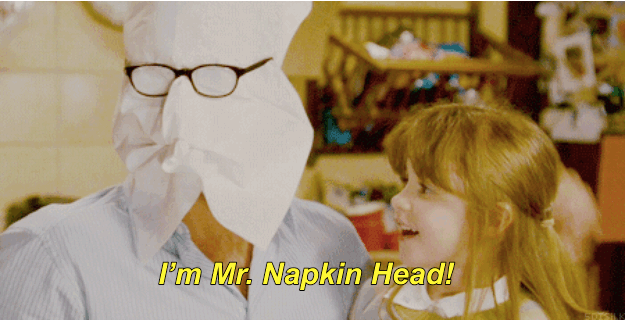 "He's supposed to be entertaining his kids, and they just fall about laughing, but seriously? I don't know kids who would laugh at that!"—darraghh