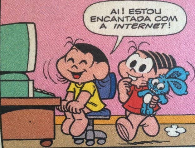 Resultado de imagem para estou encantada pela internet monica