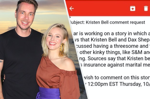 Kristen Bell And Dax Shepard Were Asked To Comment On Their