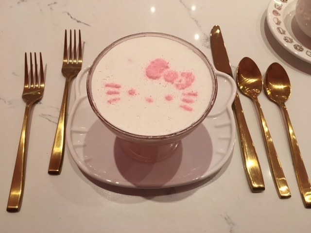 Hello Kitty Grand Cafe Afternoon Tea, Time at the Bow Room Irvine, CA