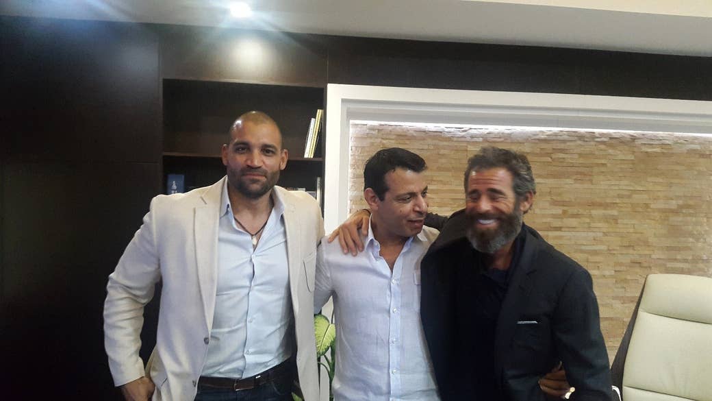 Left to right: Isaac Gilmore, Mohammed Dahlan, and Abraham Golan.
