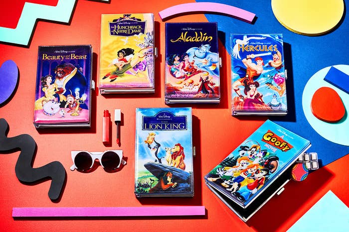 These padded, vinyl-covered clutch bags look just like those famous clamshell cases from your childhood! Get them from shopDisney or Disney Stores for $24.95.