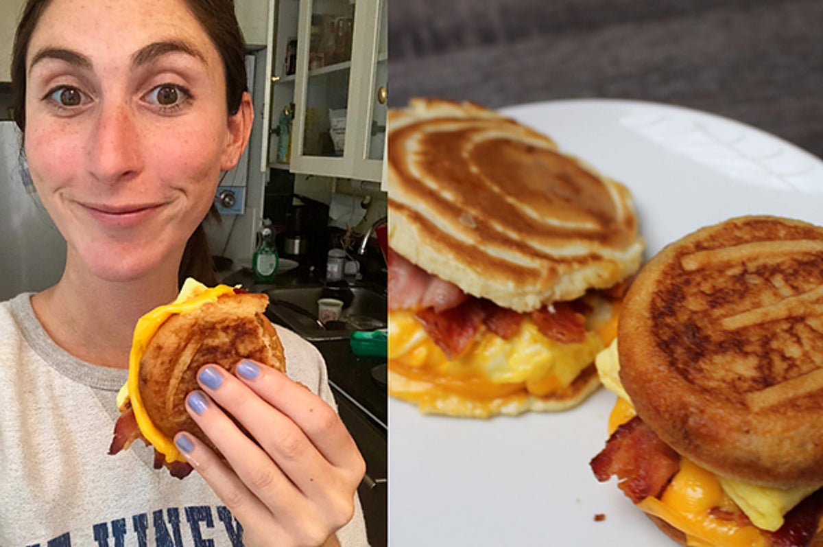 I Made 7 Cult-Favorite Restaurant Recipes To See What Actually Works   Homemade mcgriddle recipe, Breakfast sandwich maker, Sandwich maker recipes