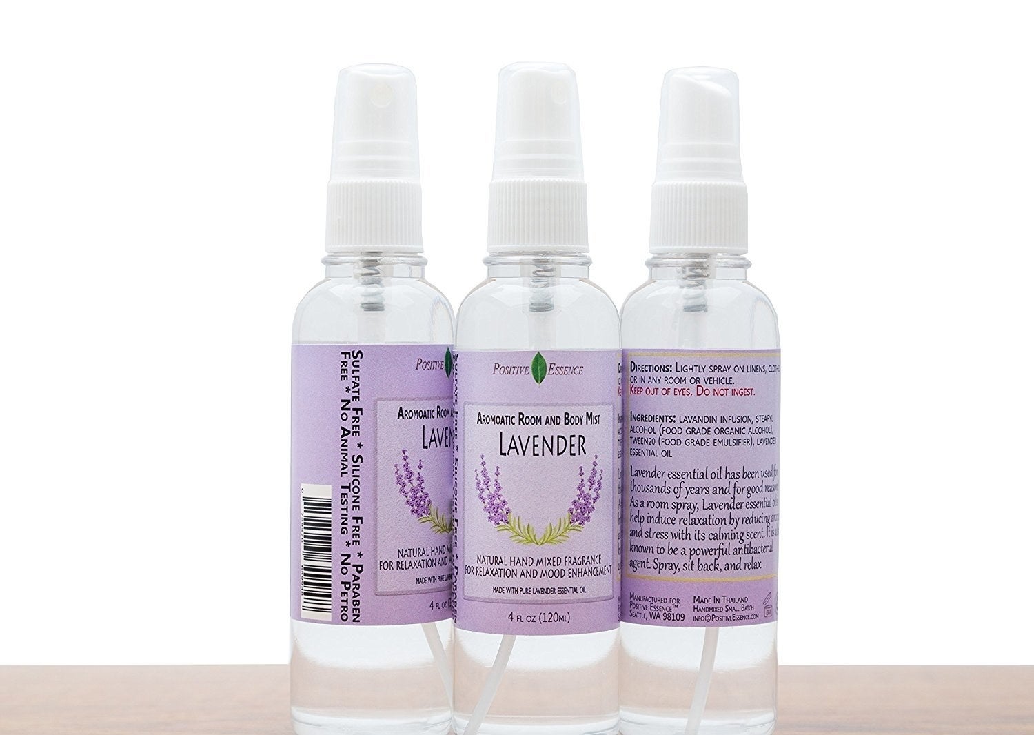 three bottles of the lavender aromatic mist