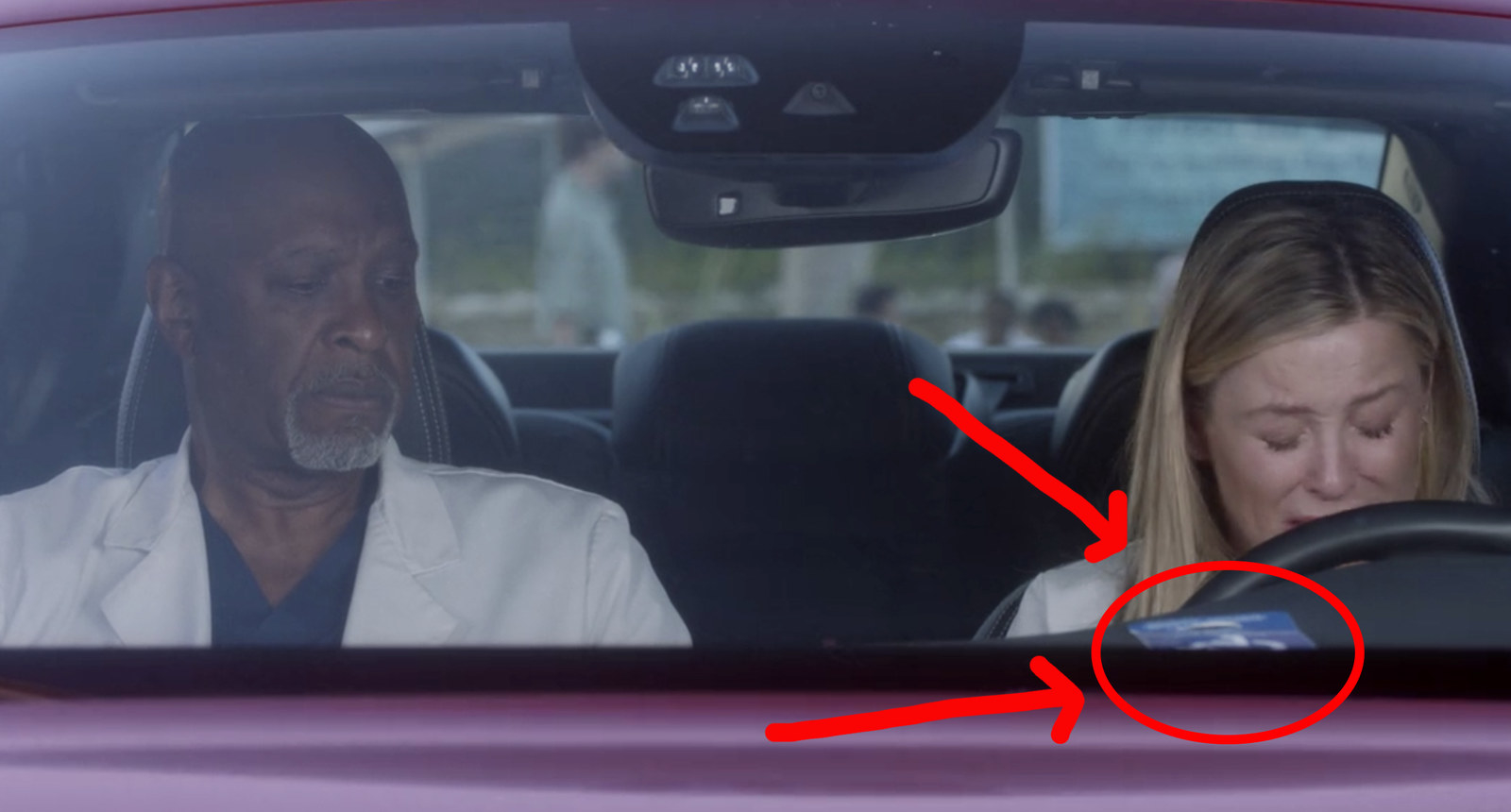 Richard and Arizona in the car