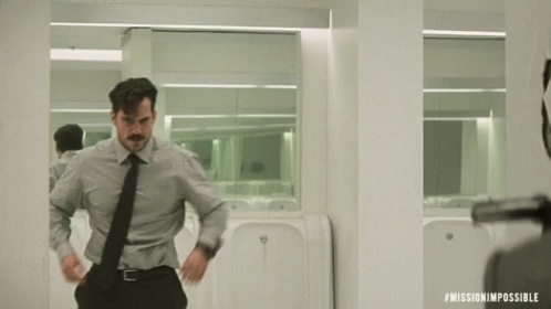 Cavill said the move was off-the-cuff: "It just felt right at the time. I got kind of shy afterwards and I didn't do it for the next take and then Q came up to me and said 'what are you doing? Do the thing again.'"—maddsb