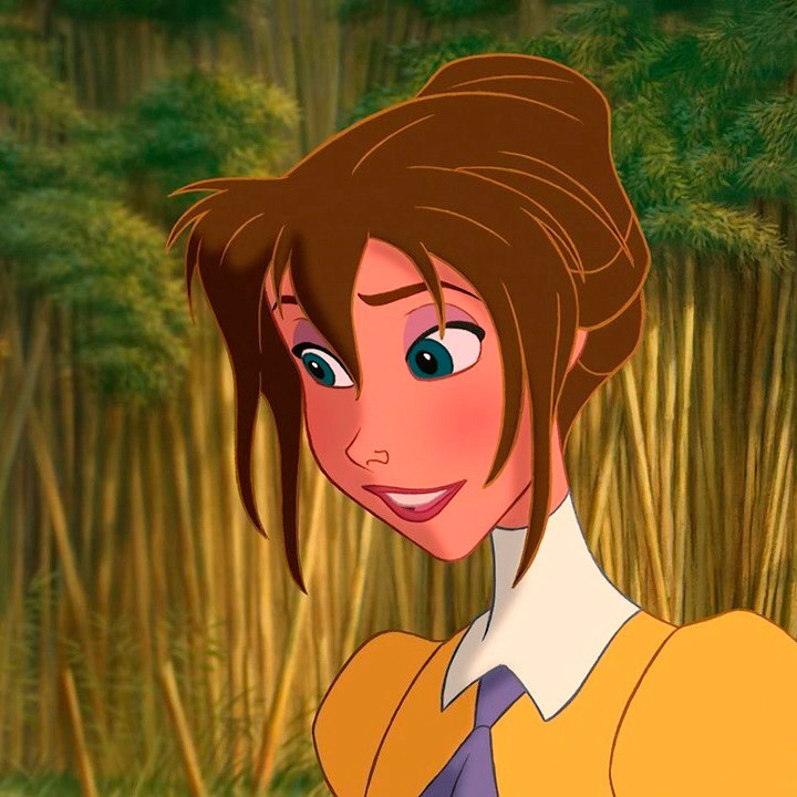 Aesthetic Cartoon Characters Brown Hair