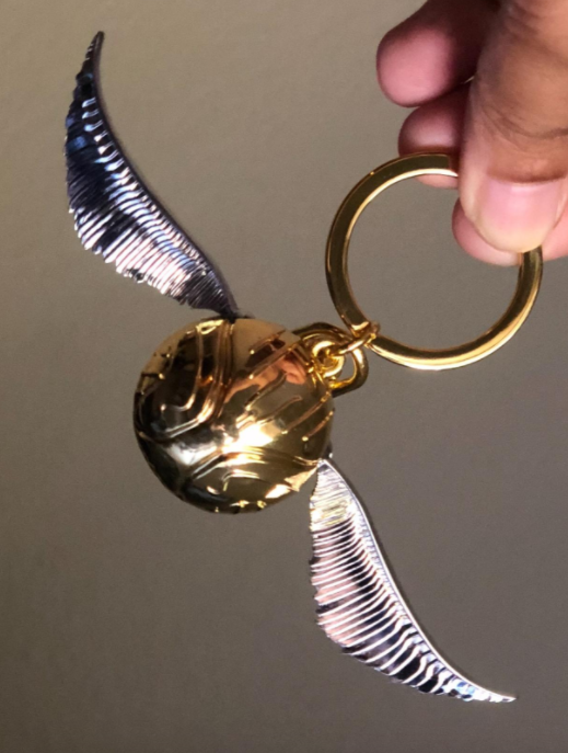 Harry Potter Gold Spitzer Keychain Hogwarts Quidditch regalo Keychain