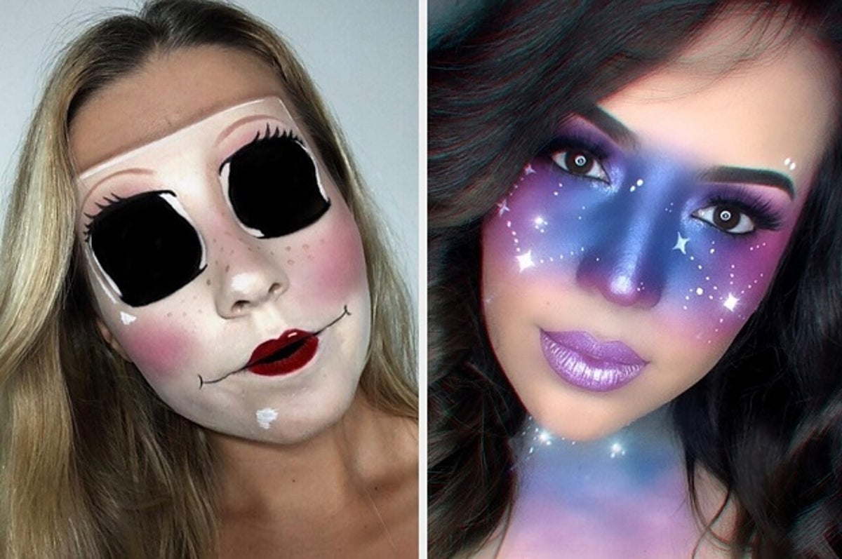 27 Increíbles disfraces de Halloween que puedes hacer sólo con maquillaje