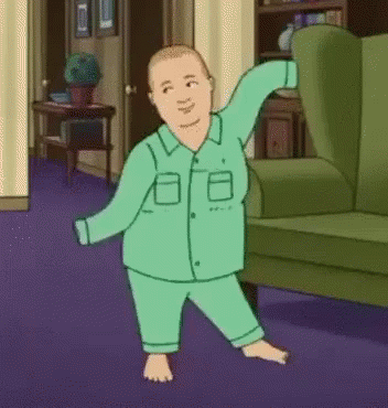 bobby hill dances in pajamas