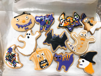 reviewer photo of halloween themed cookies