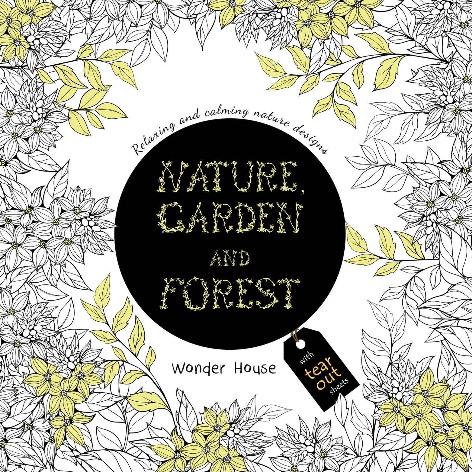 Cover of the Nature Garden And Forest adult colouring book