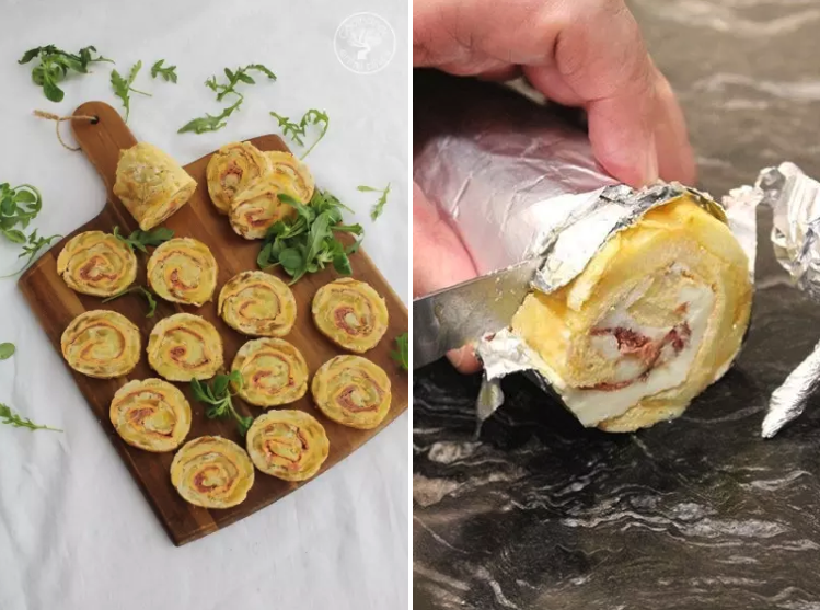 No puedes llegar a la vida adulta sin conocer unas cuantas recetas sencillas y, a poder ser, que utilicen ingredientes comunes y baratos, como este rollo de tortilla de patatas con jamón serrano (que puedes sustituir por cualquier embutido. Aquí puedes encontrar esta receta junto a otras 17 cuyo ingrediente principal es la patata.