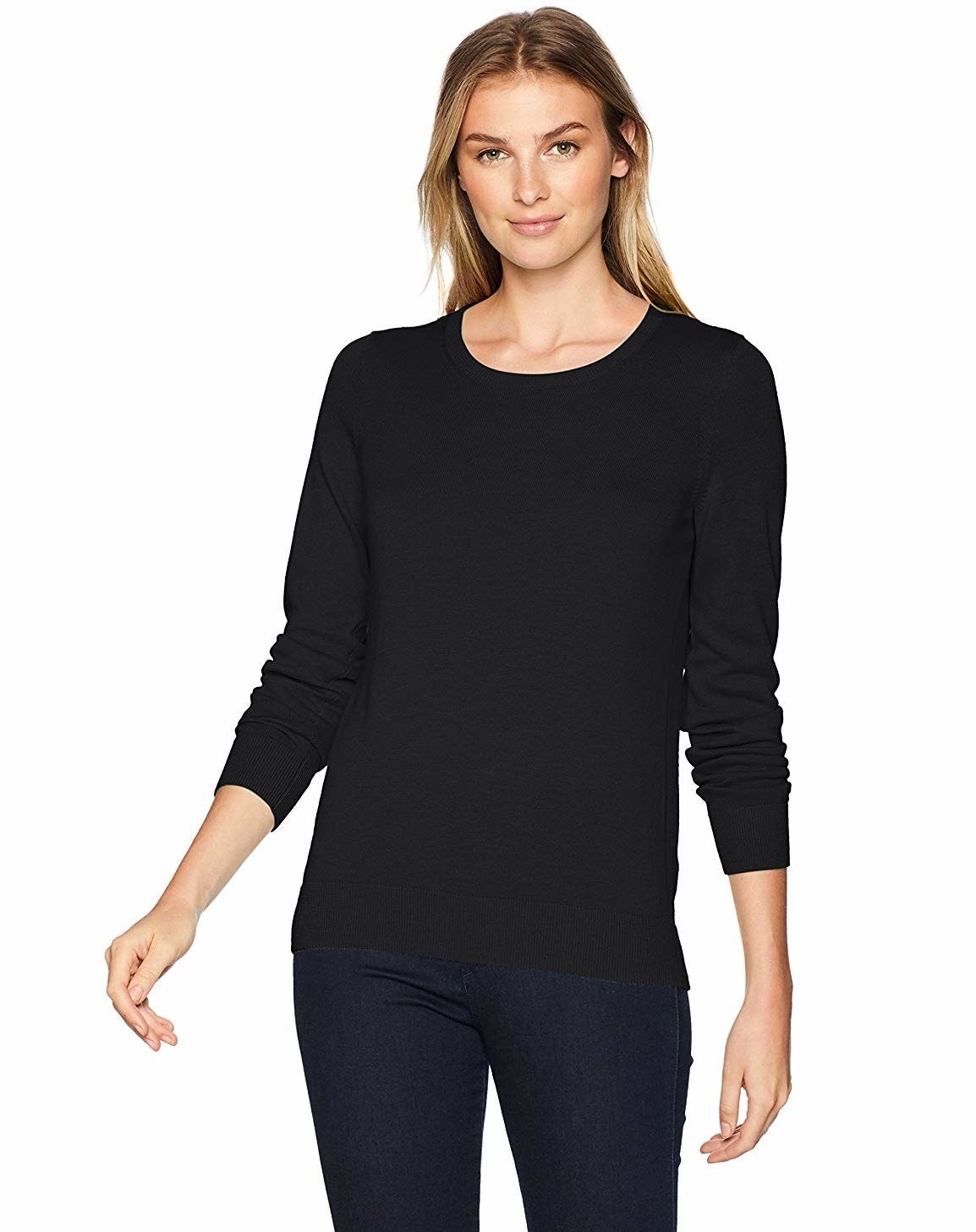Promising review: "These are really nice quality basic sweaters. They definitely rival sweaters I’ve purchased for over $50 from J. Crew and Banana Republic. I wear a size four and ordered a small. In my opinion, they run a tad large, but they'll be great for days I want to layer up, or just want a looser fit. I plan on ordering more colors." —DeeGet it from Amazon for $18 (available in 20 colors and sizes XS–XXL).