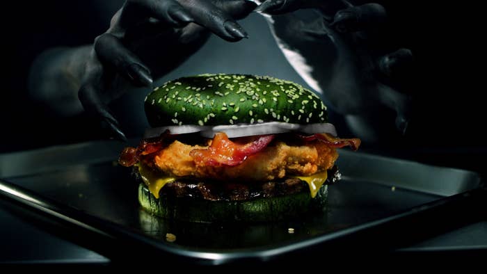 We Tried That Nightmare King Burger From Burger King You've Been Hearing  About