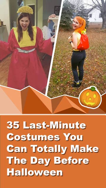 35 Last Minute Costumes You Can Totally Make The Day Before Halloween