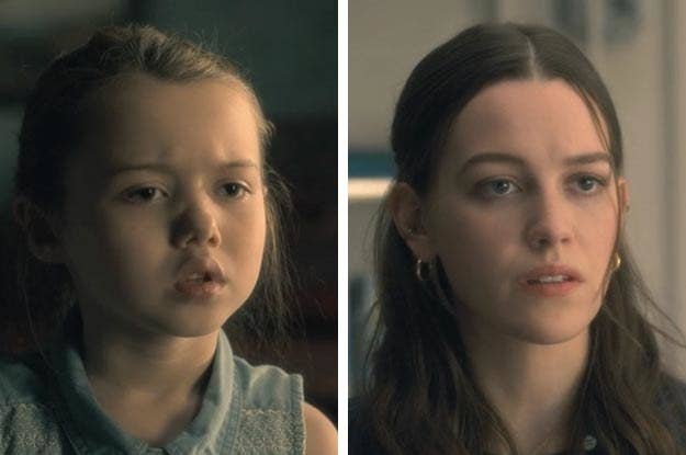 The Haunting Of Hill House Side By Side Photos Of Kids And Adults