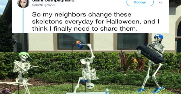 These Neighbors Have The Best Decorations Every Day In October For ...