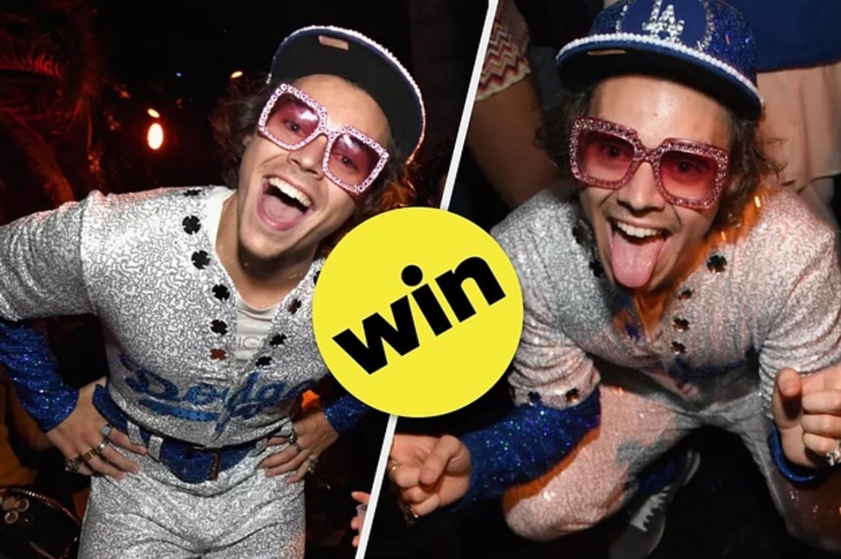 Harry Styles Dressed Up As Elton John For Halloween And It Is Way, Way Too  Good