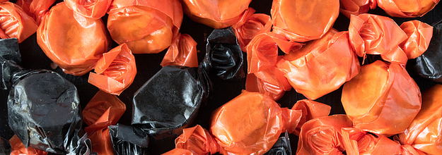Black And Orange Wrapped Halloween Candy 2022