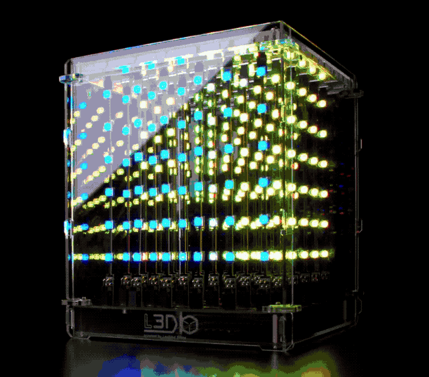 The acrylic cube has 216 multi-color LEDs and ten looping patterns. It dances along to any music you play. Get it from Vat19 for $198.99 or Amazon for $199.99.