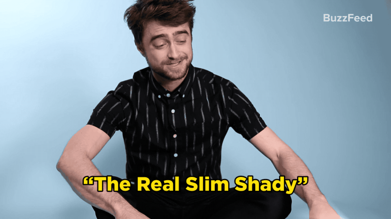 Daniel: "The Real Slim Shady." I probably shouldn't have mentioned that, because now people will go to that YouTube video, but it exists. So, you would have found it anyway eventually.