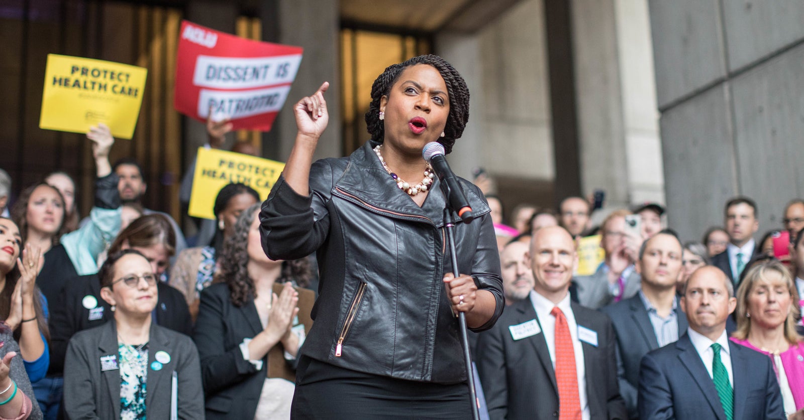 Unite around. Ayanna Pressley 2019. Congresswoman.