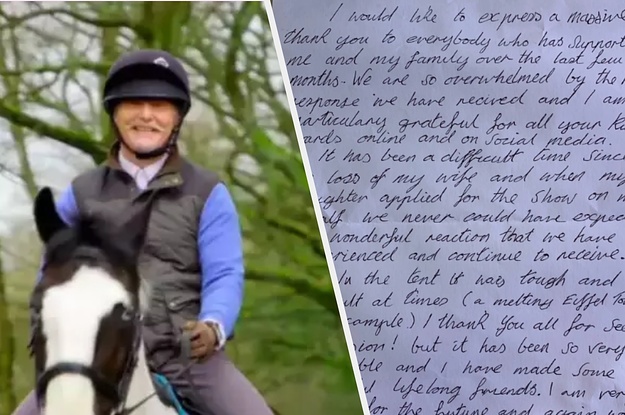 Terry Has Shared An Emotional Letter To "Bake Off" Viewers Thanking Them For Their Support
