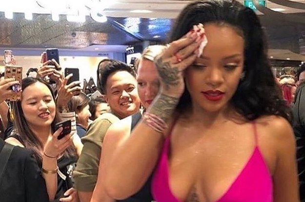 Rihanna Posts Gucci Mane Meme After Sportswriter Calls Her 'Fat