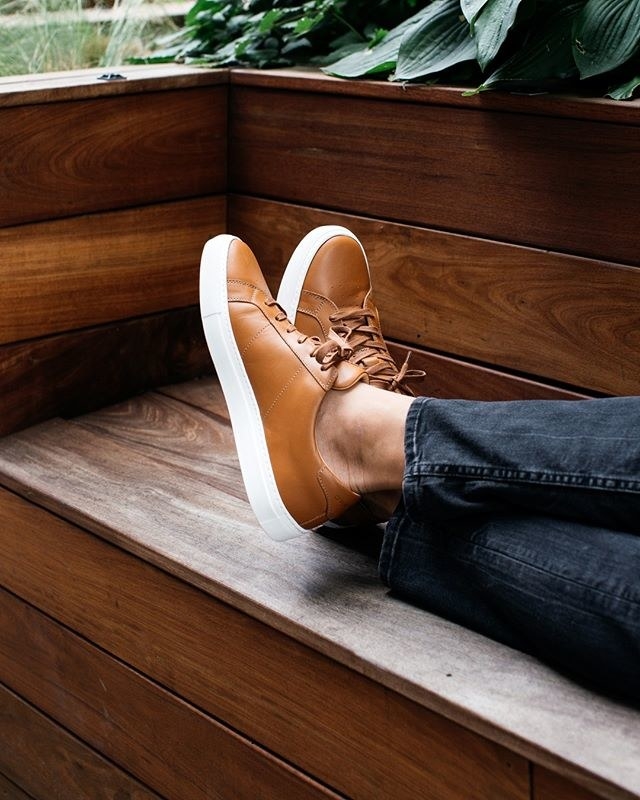 greats leather sneakers