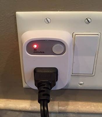 the plug in a bathroom outlet
