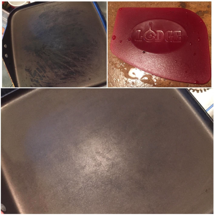 Anyone ever use these hard plastic scrapers that Lodge makes to clean their  cast iron? : r/castiron